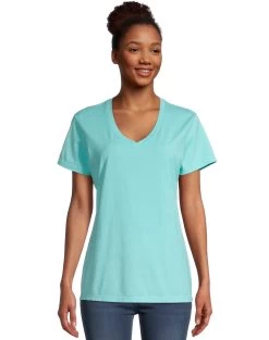 Hanes Women's ComfortWash® V-Neck Tee -Outfit Fashion Shop 0b386954 8836 4716 a2ca 62e6b0f8fc89