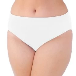 Vanity Fair Womens Plus Size Illumination Hi Cut Panty -Outfit Fashion Shop 13810 StarWhite