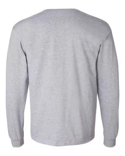 Gildan Mens Ultra Cotton Long Sleeve T-Shirt With Pocket -Outfit Fashion Shop 17643 b fl 637472707069446599