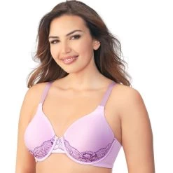 Vanity Fair Beauty Back Women`s Lace Full Figure Underwire Bra -Outfit Fashion Shop 2421145 Wisteria Bud