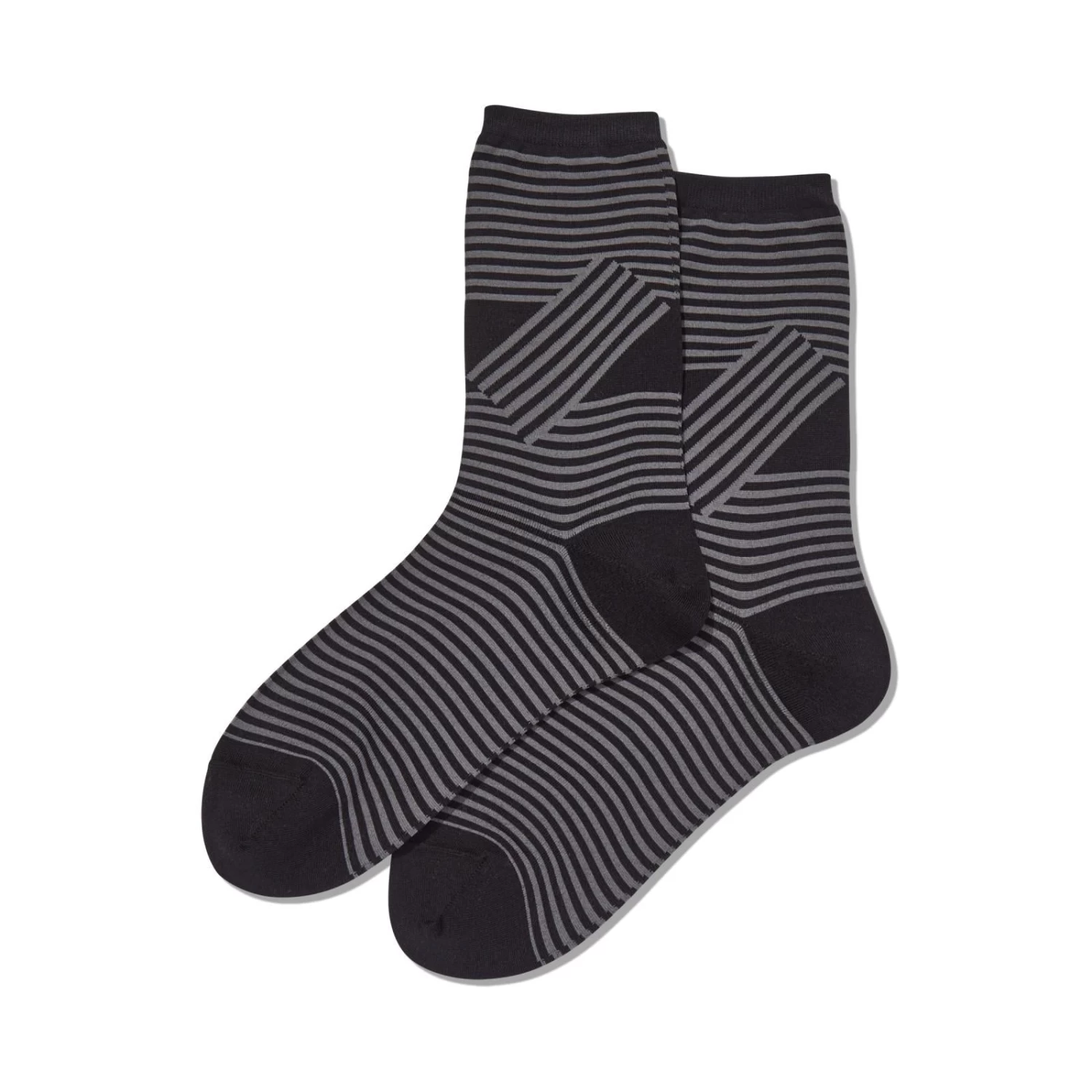 Hot Sox Womens Unparalleled Stripes Crew Socks 4 Hot Sox Womens Unparalleled Stripes Crew Socks - Image 2