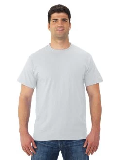 Jerzees Mens DRI-POWER Active Short Sleeve Crew T-Shirt -Outfit Fashion Shop 29MR ash front.a70d50ff1ac3e50b