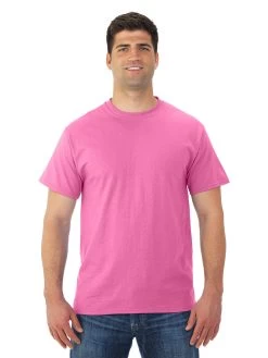 Jerzees Mens DRI-POWER Active Short Sleeve Crew T-Shirt -Outfit Fashion Shop 29MR azalea front.3805d114955b62bd