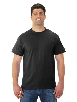 Jerzees Mens DRI-POWER Active Short Sleeve Crew T-Shirt -Outfit Fashion Shop 29MR black front.99f0341da7adad6d