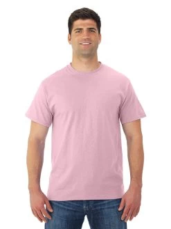 Jerzees Mens DRI-POWER Active Short Sleeve Crew T-Shirt -Outfit Fashion Shop 29MR classic pink front.71e030af6a191107