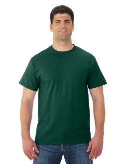 Jerzees Mens DRI-POWER Active Short Sleeve Crew T-Shirt -Outfit Fashion Shop 29MR forest green front.1ab91f8236d427d9
