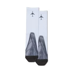 Hot Sox Womens Plane And Building Tube Socks