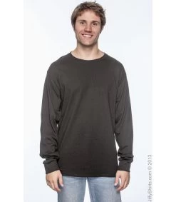 Hanes TAGLESS 6.1 Oz. Comfortsoft Long Sleeve T-Shirt -Outfit Fashion Shop 3FC972C2D6AD9C