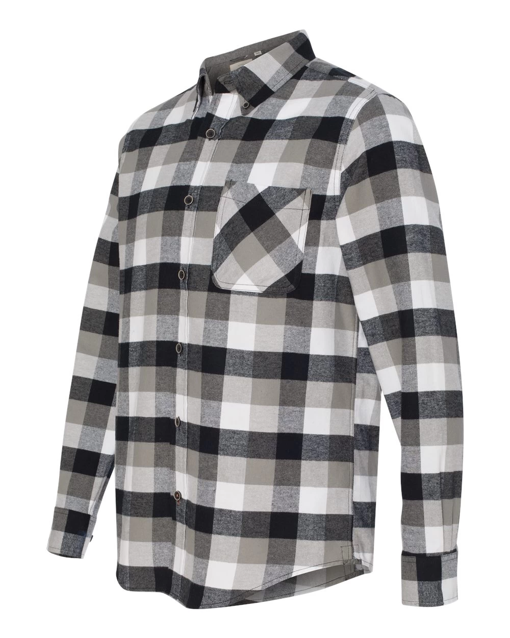 Weatherproof Vintage Brushed Flannel Long Sleeve Shirt 164761, XL, White/Black 4 Weatherproof Vintage Brushed Flannel Long Sleeve Shirt 164761, XL, White/Black - Image 2
