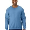 Jerzees Mens NuBlend Super Sweats Crew Sweatshirt -Outfit Fashion Shop 4662MR columbia blue front.c51f75dd382e5a42