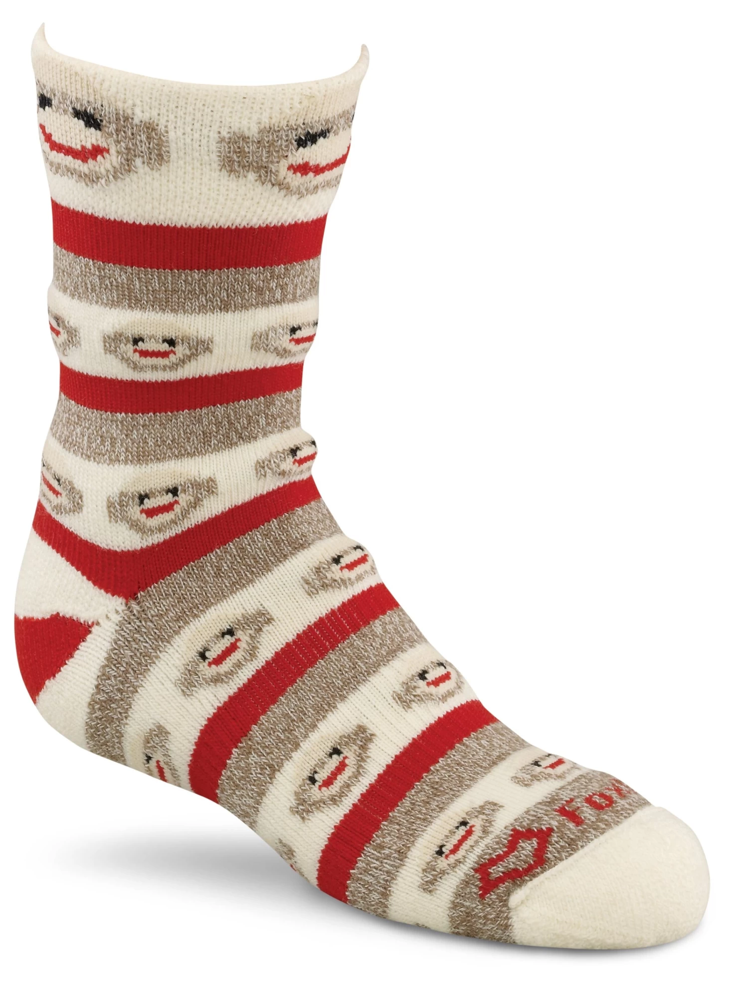 Fox River Red Heel Monkey Stripe Kids Lightweight Crew Socks - Best Seller! 4 Fox River Red Heel Monkey Stripe Kids Lightweight Crew Socks - Best Seller! - Image 2