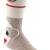 Fox River Kids Monkey Face Lightweight Crew Socks -Outfit Fashion Shop 4988 06227 KidsMonkeyFace Crew BrwnHeather