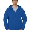 Jerzees Adult NuBlend Super Sweats Full Zip Hoodie -Outfit Fashion Shop 4999MR royal front.4d5e12b2f13921cc