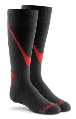 Fox River Kids Prima Soar Lightweight Over-the-Calf Sock -Outfit Fashion Shop 5105 07768 PrimaSoar OTC BlackRed PR 1600x1600 1