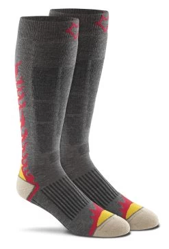 Fox River Adult Burn-Out Lightweight Over-the-Calf Sock -Outfit Fashion Shop 5223 07930 Burn out S Charcoal PR 1600x1600 1