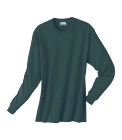 Hanes Men's ComfortSoft Heavyweight Long Sleeve T-shirt 32 Hanes Men's ComfortSoft Heavyweight Long Sleeve T-shirt -Outfit Fashion Shop 5286 deep forest