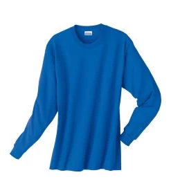Hanes Men's ComfortSoft Heavyweight Long Sleeve T-shirt 35 Hanes Men's ComfortSoft Heavyweight Long Sleeve T-shirt -Outfit Fashion Shop 5286 deep royal