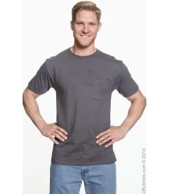 Hanes Beefy-T Adult Pocket T-Shirt -Outfit Fashion Shop 550E6364055788