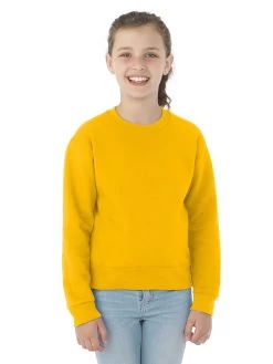 Jerzees Youth NuBlend Crew Neck Sweatshirt 34 Jerzees Youth NuBlend Crew Neck Sweatshirt -Outfit Fashion Shop 562BR gold front.5b8e82d542aba211