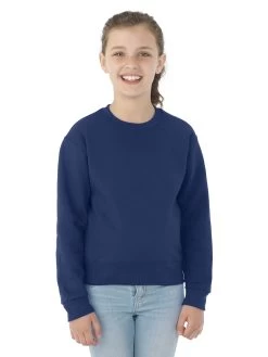 Jerzees Youth NuBlend Crew Neck Sweatshirt 35 Jerzees Youth NuBlend Crew Neck Sweatshirt -Outfit Fashion Shop 562BR jnavy front.92eec438ba195d98