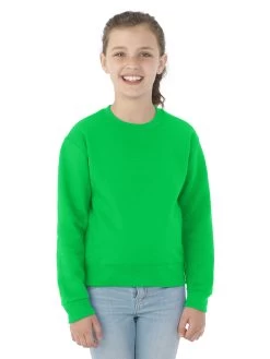 Jerzees Youth NuBlend Crew Neck Sweatshirt 37 Jerzees Youth NuBlend Crew Neck Sweatshirt -Outfit Fashion Shop 562BR kiwi front.3d952495c31446c0