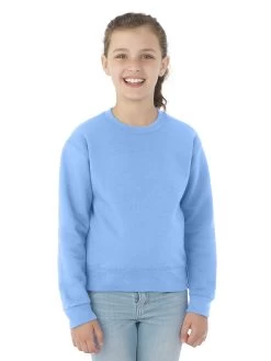 Jerzees Youth NuBlend Crew Neck Sweatshirt 38 Jerzees Youth NuBlend Crew Neck Sweatshirt -Outfit Fashion Shop 562BR light blue front.075842d9013fc532