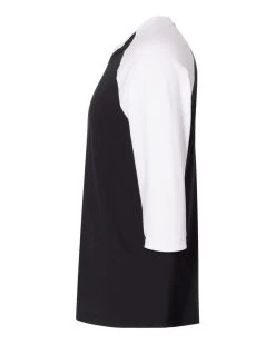 Gildan Mens Heavy Cotton 3/4 Raglan T-Shirt, XS, White/Royal -Outfit Fashion Shop 68111 d fl 637479582699616405