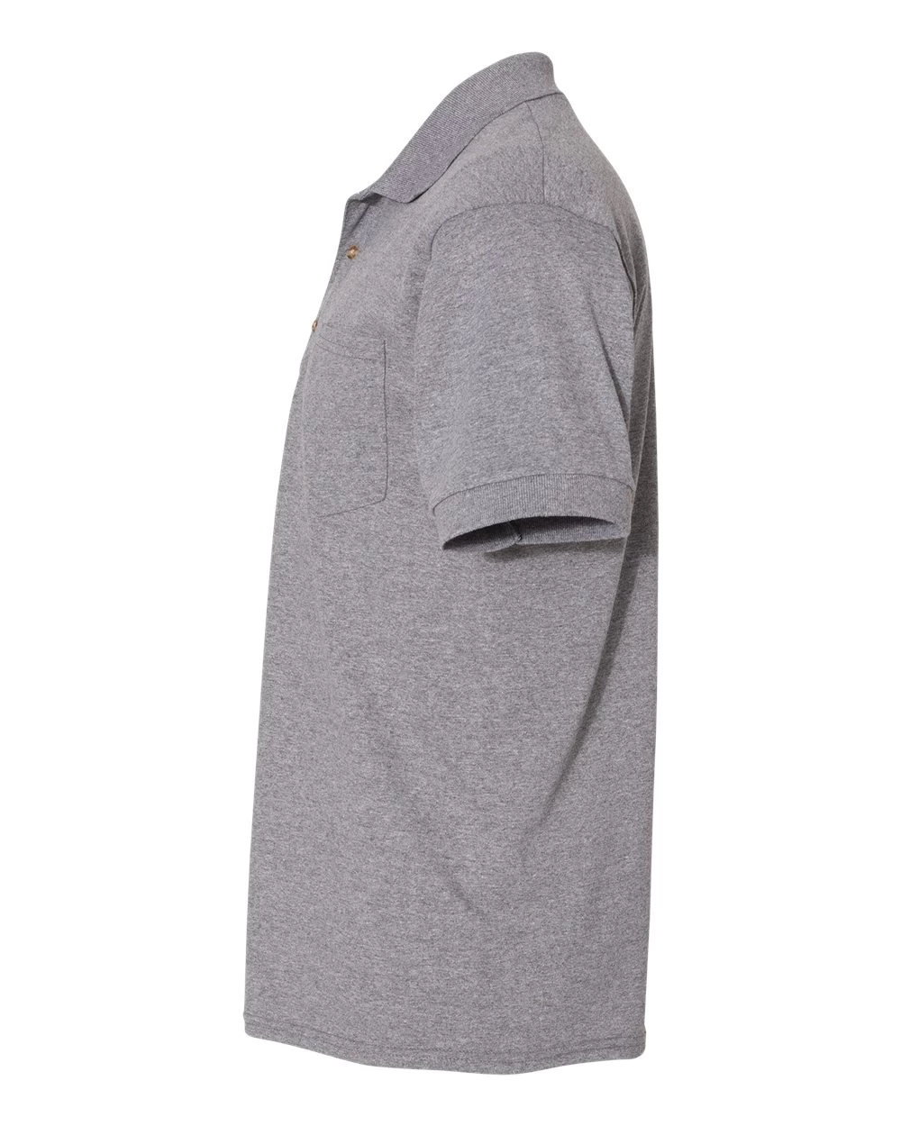 Gildan Mens DryBlend Jersey Sport Shirt With Pocket, XL, Graphite Heather 4 Gildan Mens DryBlend Jersey Sport Shirt With Pocket, XL, Graphite Heather - Image 2