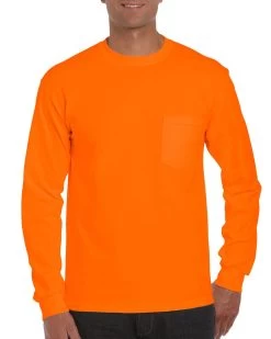 Gildan Mens Ultra Cotton Long Sleeve T-Shirt With Pocket -Outfit Fashion Shop 6af4bd08 9b93 49de 866a f04b18b665ec