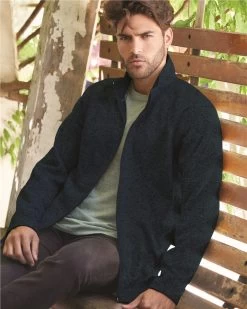 Weatherproof Mens Vintage Sweaterfleece Full-Zip Sweatshirt 198013, XL, Navy