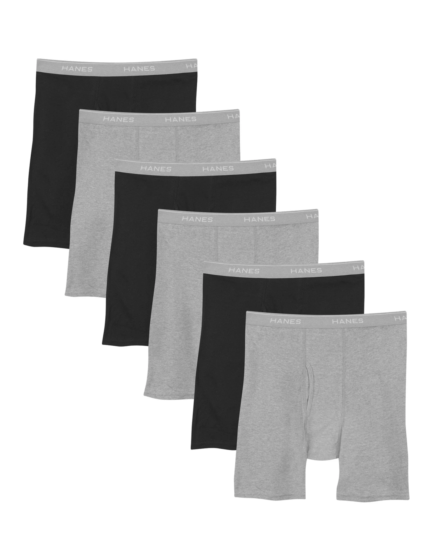 Hanes Men's Tagless® Boxer Briefs 6-Pack 6 Hanes Men's Tagless® Boxer Briefs 6-Pack - Image 4