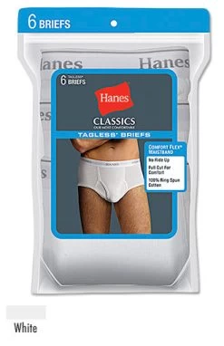 Hanes Classics Men's TAGLESS No Ride Up Briefs With Comfort Flex Waistband 7-Pack 15 Hanes Classics Men's TAGLESS No Ride Up Briefs With Comfort Flex Waistband 7-Pack -Outfit Fashion Shop 7764W6alt2