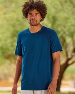 Weatherproof Mens Cool Last Heathered Lux T-Shirt 20427, XL, Heather Lapis Blue -Outfit Fashion Shop 7794 fl 637462194034765891