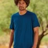 Weatherproof Mens Cool Last Heathered Lux T-Shirt 20427, XL, Heather Lapis Blue