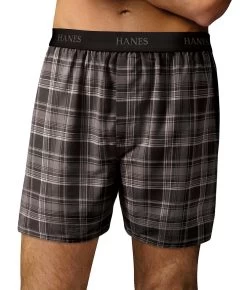 Hanes Classics Men's Yarn Dye Exposed Waistband Boxer 5-Pack 12 Hanes Classics Men's Yarn Dye Exposed Waistband Boxer 5-Pack -Outfit Fashion Shop 798bp5hanalt2 d359f0d9 1677 43db 9317 0a0ccf19209f