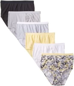 Fruit Of The Loom Women`s 6pk Assorted Cotton Briefs