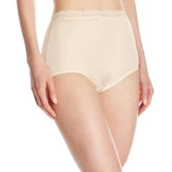Vanity Fair Perfectly Yours Women`s Nylon With Lace Brief