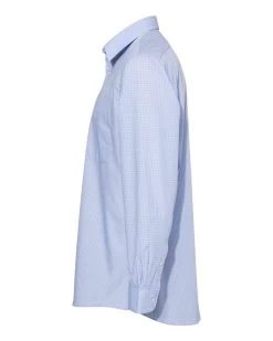Van Heusen Mens Broadcloth Point Collar Check Shirt, XL, Silver Combo -Outfit Fashion Shop 81896 d fl 637483873045199200