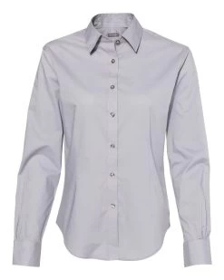 Van Heusen Womens Cotton/Poly Solid Point Collar Shirt, XL, White -Outfit Fashion Shop 81904 f fl 637483852834875903