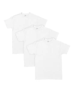 Hanes Men's Comfort Flex Fit® White Crew Undershirt 3-Pack