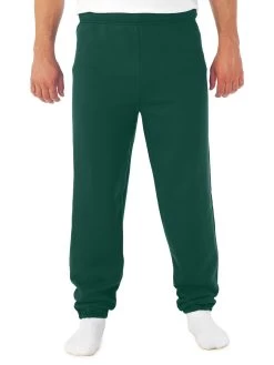 Jerzees Mens NuBlend Elastic Bottom Sweatpants -Outfit Fashion Shop 973MR forest green front.4a54ce770c4b5a2c