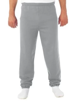 Jerzees Mens NuBlend Elastic Bottom Sweatpants -Outfit Fashion Shop 973MR oxford front.bdfbd83f4109e085