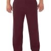 Jerzees Mens NuBlend Pocketed Open-Bottom Sweatpants -Outfit Fashion Shop 974MPR maroon front.1b4b89405277e732