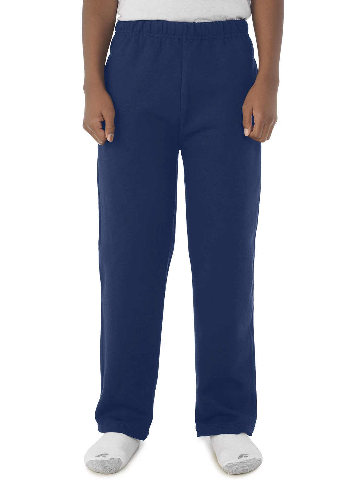Jerzees Youth NuBlend Pocketed Open-Bottom Sweatpants 6 Jerzees Youth NuBlend Pocketed Open-Bottom Sweatpants - Image 4