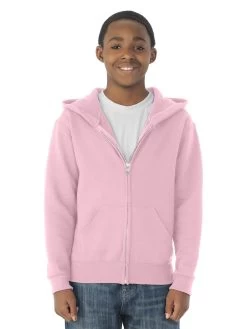 Jerzees Youth NuBlend Full Zip Hooded Sweatshirt 25 Jerzees Youth NuBlend Full Zip Hooded Sweatshirt -Outfit Fashion Shop 993BR classic pink front.f8354c27803b377d