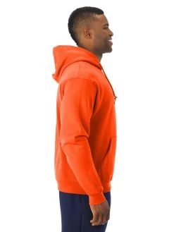 Jerzees Mens NuBlend Pull Over Hooded Sweatshirt -Outfit Fashion Shop 996MR burnt orange side.c582ff386b7ff61b