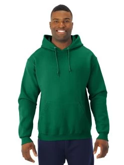 Jerzees Mens NuBlend Pull Over Hooded Sweatshirt -Outfit Fashion Shop 996MR clover front.f25426bc9e0b0400