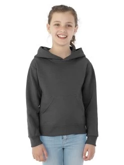 Jerzees Youth NuBlend Pull Over Hooded Sweatshirt 25 Jerzees Youth NuBlend Pull Over Hooded Sweatshirt -Outfit Fashion Shop 996YR black heather front.bcd8621c3d2d5c1e
