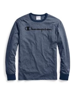 Champion Mens Heritage Heather Long-Sleeve Tee -Outfit Fashion Shop 9bcdcde2 afbb 4e35 9f0c 4576df92ff47