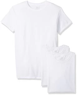 Fruit Of The Loom Mens 3-Pack Breathable Cooling Cotton Crew Undershirts